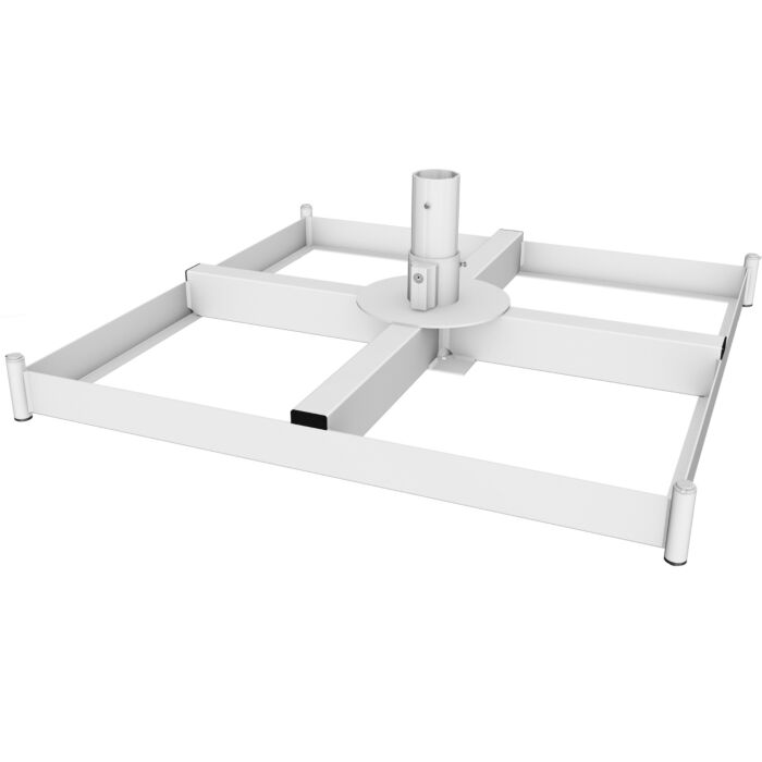 Jumbrella Stahlkassettenrahmen weiß pulverbeschichtet