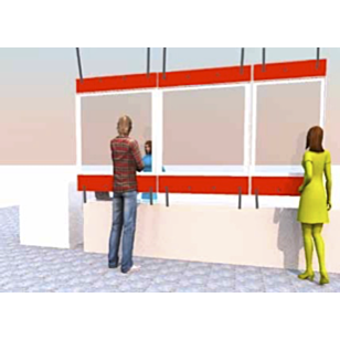 Schutzvorhang / Kassenschutz (individual)