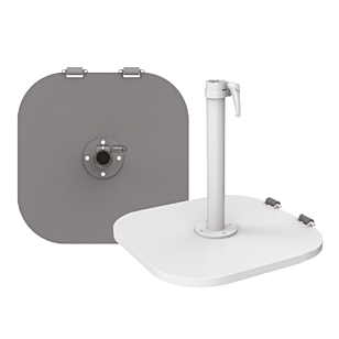 Shademaker Stahlsockel Aspen mit Rollen