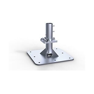 May Schattello Ankerplatte zum Aufdübeln mit Stellscharnier und Ankerhülsen-Oberteil SZ150