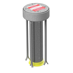 Bodenhülse mit oberirdischem Bauteil ( z.B. RAL 9016)