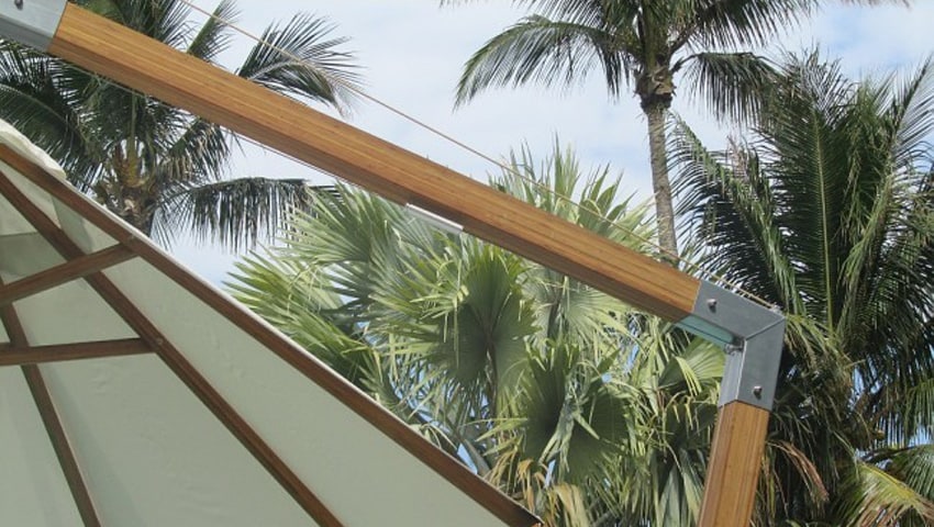 Der Bambrella® Sidewind – konzipiert für den gewerblichen und privaten High-End Bereich