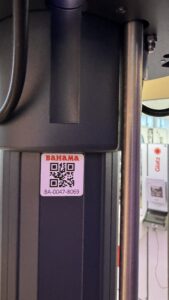 Bahama Seriennummer Aufkleber neu