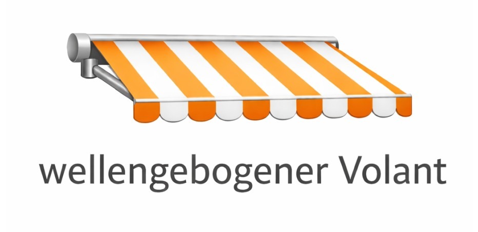 mit gewelltem Volant