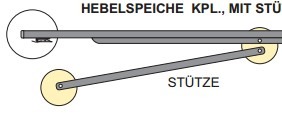Stütze Hebelspeiche